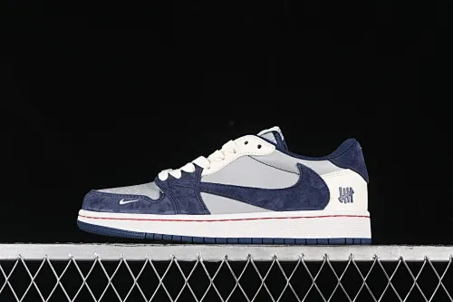 All categories Air Jordan Jordan series basketball shoes Air Jordan 1 Low High-end customized low-top sneakers Travis Scott x Fragment Design x Air Jordan 1 Low OG SP AJ1 Joe 1 UN joint-Blue Gray Pig Eight Low-top cultural casual sneakers CF3688-026